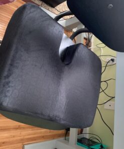 Kieba Coccyx Seat Cushion, Cool Gel Memory Foam Large Orthopedic Tailbone Pillow for Sciatica, Back, and Tailbone Pain (Black) Black 25 7192rpULGyL