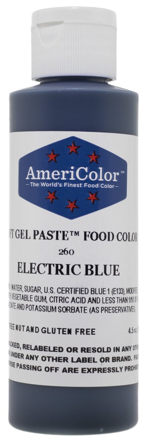 Americolor Soft Gel Paste Food Color, 4.5-Ounce, Electric Blue