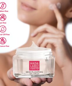 Hada Labo Tokyo Skin Plumping Gel Cream with Super Hyaluronic Acid & Collagen, 1.76 Fl Oz, Non-Comedogenic, Unscented 32 7194QN9Z 0L