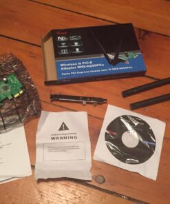 Rosewill Wireless N300 PCI-E WiFi Adapter, 300 Mbps (2.4 GHz) PCI Express Network Card for PC PCIE N300 17 7194n2X1bxL