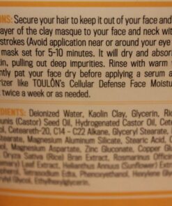 TOULON Kaolin Clay Mask for Face with White Kaolin Mineral Clay. Soft Pure Healing Mask with Minerals to Reduce Wrinkles and Blackheads & Detox Skin - Improve Complexion for Women or Men 39 7194xq05lHL 1