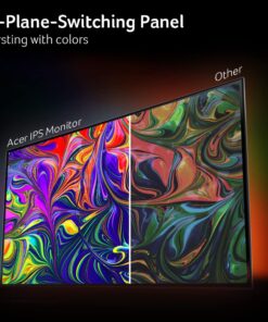 Acer SH242Y Ebmihx 23.8" FHD 1920x1080 Home Office Ultra-Thin IPS Computer Monitor AMD FreeSync 100Hz Zero Frame Height/Swivel/Tilt Adjustable Stand Built-in Speakers HDMI 1.4 & VGA Port 23.8-inch 39 71958E0Ac2L 1