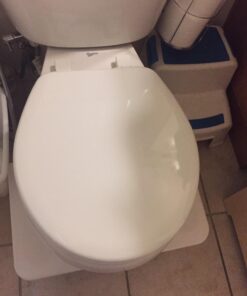 MAYFAIR 883SLOWA 000 Toilet Seat with Built-in Potty Training Seat will Reduce Clutter, Slow Close and Never Loosen, ROUND, Durable Enameled Wood/Long Lasting Plastic, White 41 71969v JfVL