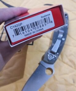 Spyderco Resilience Folding Pocket Knife with 4.20" 8Cr13MoV Stainless Blade and G-10 Handle - PlainEdge - C142GP 46 7196Iebo9tL