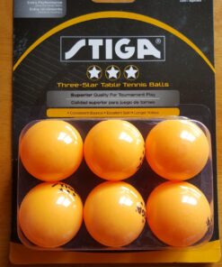 STIGA Tournament-Quality 3-Star Ping Pong Balls – Official Size and 40mm Weight – Ultimate Durability and High-Performance Table Tennis Balls – 6 Pack (Orange) - for Indoor/Outdoor Ping Pong Tables 2021 Style 23 7196vEUBvBL