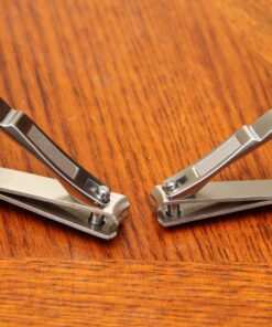 Nail Clippers Set - 2 Pack Stainless Steel Ingrown Toenail Tool, Professional Fingernail & Toenail Clippers for Thick Nails (Pedicure Nail Clippers) Silver 57 7198WghQyL