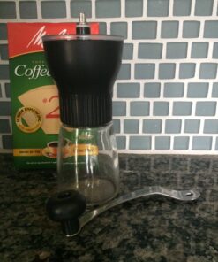 KONA Manual Coffee Grinder, Conical Burr Mill with Adjustable Setting, Best Ceramic Burr Coffee Grinder for Aeropress, Drip Coffee, Espresso, French Press, Turkish Brew 40 7198zPsXXBL