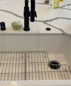 KOHLER 6639-ST Whitehaven Bottom Basin Rack, Steel Sink Racks for 36" Whitehaven Sink, Includes Left and Right Racks, Stainless Steel one-size 38 7199 AxKpZL