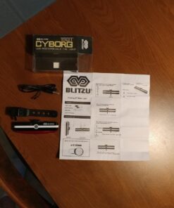 BLITZU 2023 Cyborg 168H Bike Headlight or 168T Tail Light USB Rechargeable LED Bicycle Lights Set Front Back Night Riding, Cycling Safety Reflector Accessories 168t (Rear Bike Light) 45 71998GWWSZL