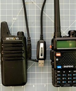 Baofeng Programming Cable for BAOFENG UV-5R/5RA/5R Plus/5RE, UV3R Plus, BF-888S, 5R EX, 5RX3, GA-2S 39 Inch Black 20 7199DisANL