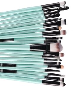 KOLIGHT® 20 Pcs Pro Makeup Set Powder Foundation Eyeshadow Eyeliner Lip Cosmetic Brushes (Black+Green) Black+Green 21 7199KC3rplL