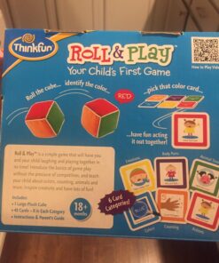 Think Fun Roll and Play - Your Child's First Game! Award Winning and Fun Toddler Toy for Parents and Kids 18 Months and Older, Multicolor 27 7199MdaoEeL