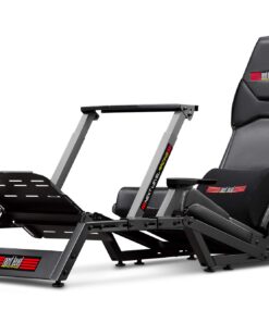 Alternative view of Next Level Racing F-GT Racing Simulator Cockpit. Formula and GT racing simulator cockpit compatible with Thrustmaster, Fanatec, Moza Racing on PC, Xbox and PS