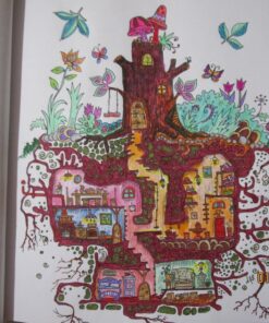 Secret Village - A Coloring Book Adventure: Beyond the Garden Gate, Beneath the Forest Floor, Among the Hollow Trees - A Mystery Endures! (Purse Sized ... & Inspirational for Ages 9 to Adult) 51 7199b7yto2L 1