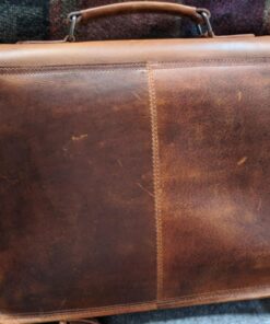 Leather Messenger Bag for Men - Full Grain Leather Briefcase Laptop Satchel Office Crossbody Travel Bag by Rustic Town (16 Inch, Brown) 53 7199l U5yQL
