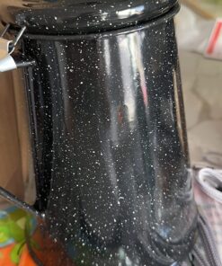 Granite Ware 3 Qt Coffee Boiler. Enameled Steel 12 cups capacity. Perfect for camping, Heat Coffee, Tea and Water directly on stove or fire. 50 719AUuGW oL