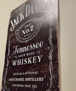 JACKGOLD MS1916 Unique Jack Daniel's-Weathered Logo Tin Sign 12 x 16 Inches 22 719B0eyEogL