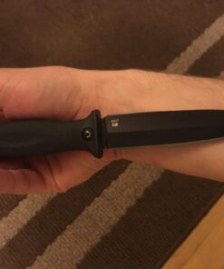 Kershaw Secret Agent (4007); Concealable Boot Knife with Strong Single Edge 4.4 Inch 8Cr13MoV Steel Blade; Arrives with Dual Carry Molded Sheath and Stealthy Non-Reflective Black Oxide Finish, 3 OZ 47 719B2dkFx3L