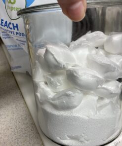 Grab Green Bleach Alternative Pods, 60 Count, Chlorine Free, Fragrance Free, Plant and Mineral Based, Laundry Booster to Brighten Whites, Removes Stains, Neutralizes Odors 60 Count (Pack of 1) 8 719B9N 9dVL