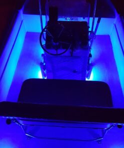 Partsam 4pcs 3" Blue LED Oblong Courtesy Light Marine Boat Deck Transom Stern Light for Yacht Pontoon Fishing Boat Kayak Sailboat, Sealed Boat Cabin Lights, 12V, Clear Lens, Surface Mount 29 719BGb3M1vL