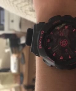 Casio Women's BA-111-1ACR Baby-G Analog-Digital Display Quartz Black Watch 35 719BylCYx7L