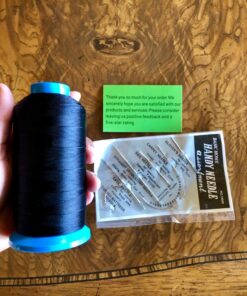 Haobase Black Bonded Nylon Sewing Thread 1500 Yard Size T70 #69 33 719CK4In2L