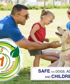 Arava Flea & Tick Collar - for Dogs & Puppies - Length-22'' - 11 Natural Active Ingredients - Safe for Babies & Pets - Enhanced Control & Defense 19 719DHCAxGtL