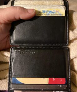 Jaimie Jacobs Flap Boy Slim Magic Wallet Genuine Leather RFID Blocking Black with Black Elastic 27 719DLPMB PL