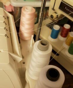 SINGER | ProFinish 14CG754 2-3-4 Thread Serger with Adjustable Stitch Length, & Differential Feed - Sewing Made Easy,White 76 719DO9o3JjL