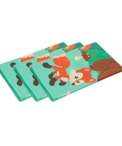 BLUE PANDA Woodland Animals Plastic Tablecloth for Birthday Party (54 x 108 in, 3 Pack) 17 719DZgYUIuL