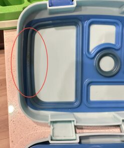 Bentgo® Kids Bento-Style 5-Compartment Lunch Box - Ideal Portion Sizes for Ages 3 to 7 - Leak-Proof, Drop-Proof, Dishwasher Safe, BPA-Free, & Made with Food-Safe Materials (Blue) Blue 37 719EQqGYt8L