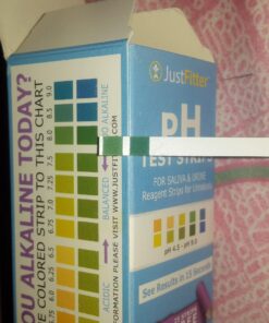 Just Fitter pH Test Strips for Testing Alkaline and Acid Levels in The Body. Track & Monitor Your pH Level Using Saliva and Urine. Get Highly Accurate Results in Seconds. 1 39 719F0hGzdZL