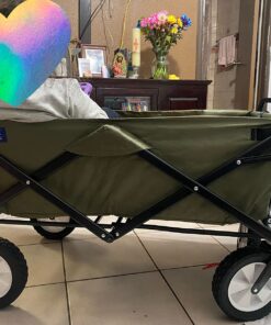 Mac Sports Folding Steel Frame Garden Utility Wagon Cart, Green (for Parts) 42 719GAg5kk0L