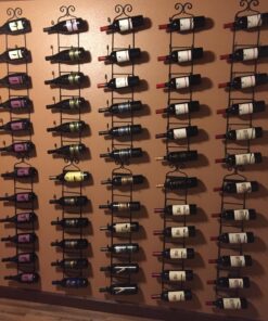 Sorbus Towel Rack Wall Mounted – Metal Towel Holder for Bathroom Wall, Washcloth, Rolled Bath Towels, Spa, Gym, Camper Rv, Shelf Cabinet - 6 Level Wine Rack Wall Mounted for Kitchen Bar, Wine Cellar 29 719GNnhIkmL