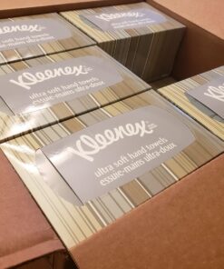 Kleenex Hand Towels (11268), Ultra Soft and Absorbent, Pop-Up Box, 18 Boxes / Case, 70 Paper Hand Towels / Box, 1,260 Sheets / Case 1260 Count (Pack of 1) White 43 719GTEZppaL