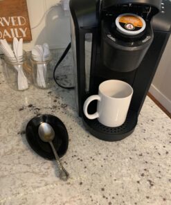 OGGI Spooner Ceramic Spoon Rest- Spoon Rest for Stove Top, Spoon Holder for Countertop, Kitchen Decor for Counter, Coffee Bar Accessories, Black 37 719HwcG47tL