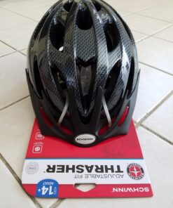 Schwinn Thrasher Adult Bike Helmet, Lightweight Microshell, Men and Women, Dial Fit Adjustment, LED and Non-Lighted Options, Suggested Fit 58-62 Cm Black 53 719IDQuSdjL