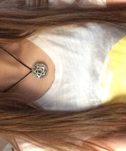 Pentacle of the Goddess Wiccan Jewelry Pagan Pentagram Necklace by Pepi 19 719IGgqCzWL