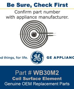 GE WB30M2 Genuine OEM 8" Surface Element Coil for GE Electric Ranges 8 Inch 19 719J2ekcj1L