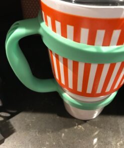 F-32 Handle - 19 COLORS - 30oz Size - Compatible with 30 oz YETI and 30 oz. OZARK TRAIL Tumbler Travel Mug (30OZ, SEAFOAM GREEN) 30ozSeafoam Green / Groovy Green 30.0 ounces 35 719K0WpWUKL