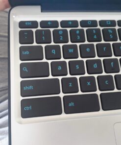 ASUS Chromebook C202 Laptop- 11.6" Ruggedized and Spill Resistant Design with 180 Degree Hinge, Intel Celeron N3060, 4GB RAM, 16GB eMMC Storage, Chrome OS- C202SA-YS02 Dark Blue, Silver 11.6" HD 46 719KAxlVMNL