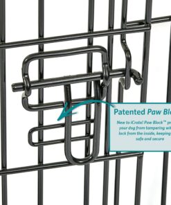 MidWest Homes for Pets Newly Enhanced Double Door iCrate Dog Crate, Includes Leak-Proof Pan, Floor Protecting Feet, Divider Panel & New Patented Features X-Small 37 719KsuqDa7L 1