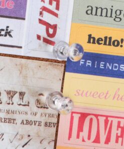 Yalis Push Pins 600 Count, Standard Clear Thumb Tacks Steel Point and Clear Plastic Head 28 719LLLUIVoL