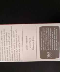 Viva Naturals Sweet Almond Oil - 100% Pure Hair and Skin Softener, Non-Greasy for Massage, Carrier Oil for Essential Oils and DIY Beauty Blends, Expeller-Pressed Almond Oil for Body, Non-GMO, 16 fl oz 16 Fl Oz (Pack of 1) 49 719LdSu92uL