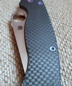 Spyderco Para Military 2 Signature Midnight Blue Knife with 3.42" CPM S110V Steel Blade and Durable G-10 Handle - PlainEdge - C81GPDBL2 45 719LgkQ5pL