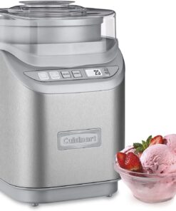 Alternative view of Cuisinart Ice Cream Maker Machine, 2 Quart, Cool Creations Frozen Yogurt, Gelato, Sorbet Maker, LCD Screen and Timer, Stainless Steel, ICE-70P1 Ice Cream Maker with Countdown Timer