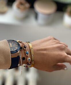 GUESS Women Stainless Steel Quartz Watch with Silicone Strap Blue/Blue/Rose Gold Tone/Blue 24 719MTqRg2DL