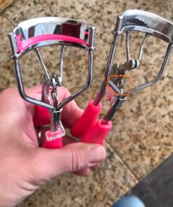 Silicone Eyelash Curler with Refill Pads & Satin Pouch Designed for No Pinching or Pulling and Perfect for Those with Straight Flat Lashes Wanting Dramatic Long Lasting Seamless Curls 47 719MtYRxl1L