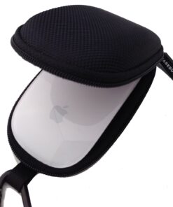 CASEBUDi Tough Travel Carrying Case for Apple Magic Mouse 1 and 2 | Hard Shell Ballistic Nylon (Black) Black 17 719NPa9blJL