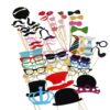 Tinksky Photo Booth Props DIY Kit Dress-up Accessories Party Favors for Wedding Party Reunions Birthdays,60 pieces 20 719PfmmcH0L